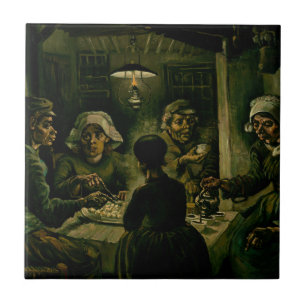 Vincent van Gogh - De Aardappeleters Tegeltje