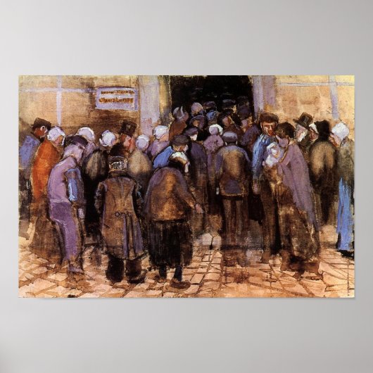 Vincent Van Gogh - de armen en het geld - fijne ku Poster (Voorkant)