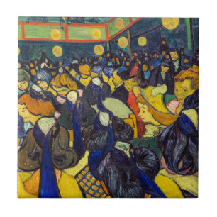 Vincent van Gogh - De ballroom in Arles Tegeltje