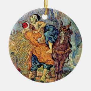 Vincent Van Gogh - De barmhartige Samaritaan - Fij Keramisch Ornament