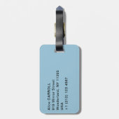 Vincent van Gogh - De blauwe trein Bagagelabel (Achterkant verticaal)