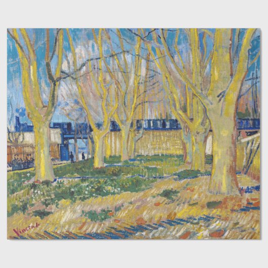 Vincent van Gogh - De blauwe trein Cadeaupapier (Vlak)