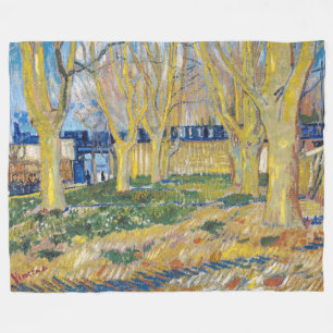 Vincent van Gogh - De blauwe trein Fleece Deken