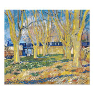 Vincent van Gogh - De blauwe trein Foto Afdruk