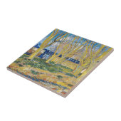 Vincent van Gogh - De blauwe trein Tegeltje (Zijkant)