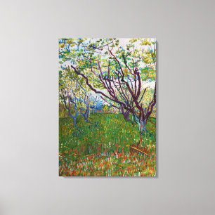 Vincent van Gogh - De bloeiende Orchard Canvas Afdruk
