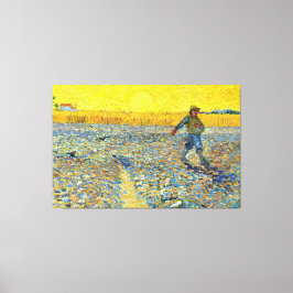 Vincent van Gogh - De douche bij zonsondergang Canvas Afdruk