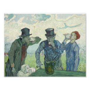 Vincent van Gogh - De Drinkers Foto Afdruk