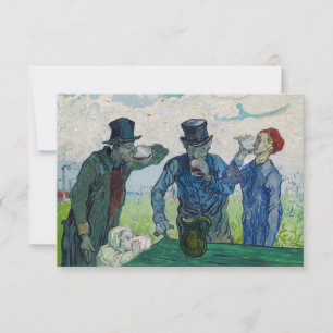 Vincent van Gogh - De Drinkers na Daumier Bedankkaart