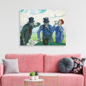 Vincent van Gogh - De Drinkers na Daumier Canvas Afdruk (Insitu (Woonkamer))