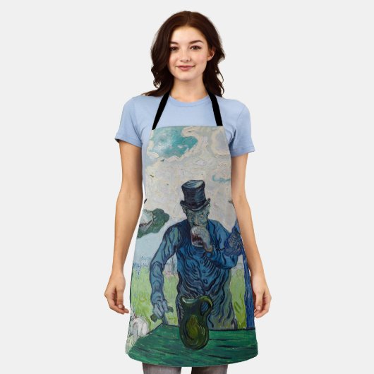 Vincent van Gogh - De Drinkers na Daumier Schort (Gedragen)