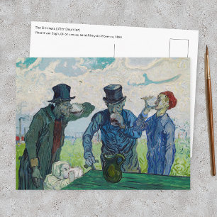 Vincent van Gogh - De drinkers, naar Daumier Briefkaart