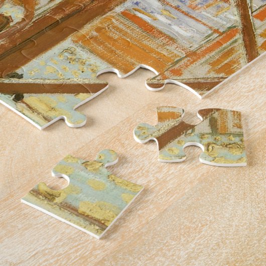 Vincent van Gogh - De etalage van een varkensslage Legpuzzel (Zijkant)