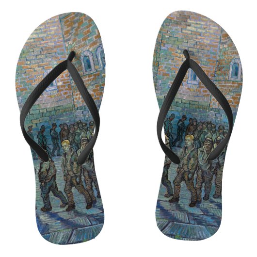 Vincent van Gogh - De gevangenenkamer Teenslippers (Voetbed)