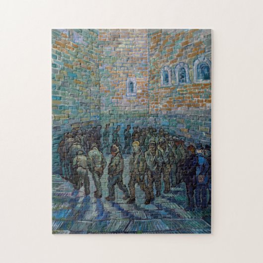 Vincent van Gogh - De gevangenis binnenplaats Legpuzzel (Verticaal)