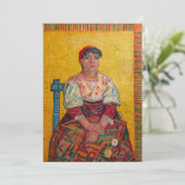Vincent Van Gogh - de Italiaanse vrouw Kaart (Staand voorkant)
