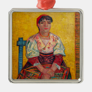 Vincent Van Gogh - de Italiaanse vrouw Metalen Ornament