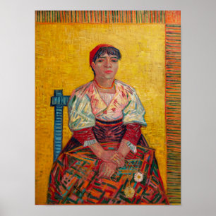 Vincent Van Gogh - De Italiaanse vrouw Poster