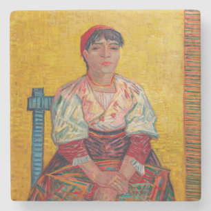 Vincent Van Gogh - de Italiaanse vrouw Stenen Onderzetter