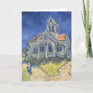 Vincent van Gogh  De kerk Auvers-sur-Oise Kaart