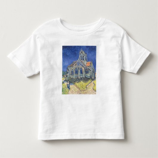 Vincent van Gogh | De kerk Auvers-sur-Oise Kinder Shirts (Voorkant)
