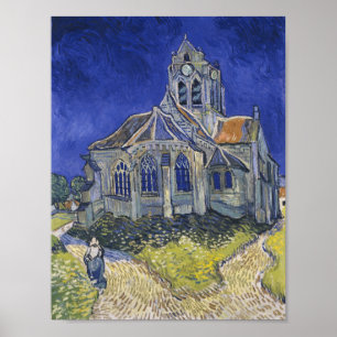 Vincent van Gogh De kerk in Auvers Art Painting Poster