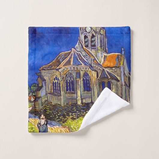 Vincent van Gogh - De kerk in Auvers Bad Handdoek (Wasdoekje)