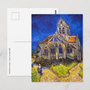 Vincent van Gogh - De kerk in Auvers Briefkaart