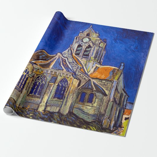 Vincent van Gogh - De kerk in Auvers Cadeaupapier (Uitgerold)