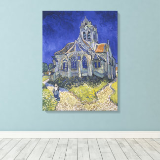 Vincent van Gogh, De kerk in Auvers Canvas Afdruk