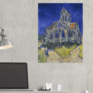 Vincent van Gogh, De kerk in Auvers Folie Afdrukken