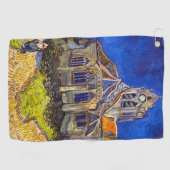 Vincent van Gogh - De kerk in Auvers Golfhanddoek (Horizontaal)