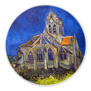 Vincent van Gogh - De kerk in Auvers Keramische Knop