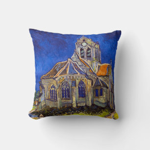 Vincent van Gogh - De kerk in Auvers Kussen