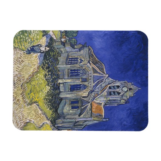 Vincent van Gogh, De kerk in Auvers Magneet (Horizontaal)