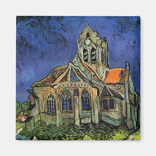 Vincent van Gogh - De kerk in Auvers Magneet (Voorkant)