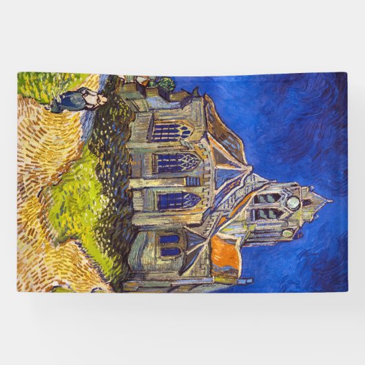 Vincent van Gogh - De kerk in Auvers Spandoek (Horizontaal)