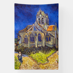 Vincent van Gogh - De kerk in Auvers Spandoek
