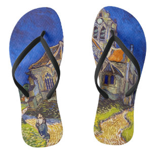 Vincent van Gogh - De kerk in Auvers Teenslippers