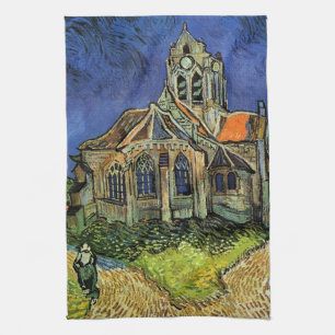 Vincent van Gogh - De kerk te Auvers Theedoek