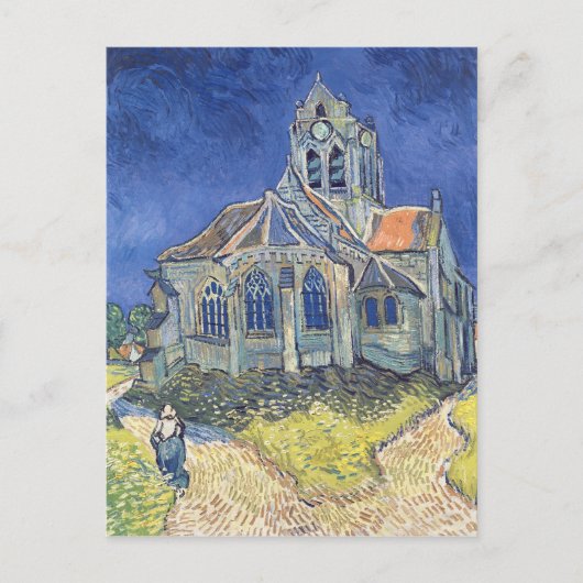 Vincent van Gogh | De kerk van Auvers-sur-Oise Briefkaart (Voorkant)