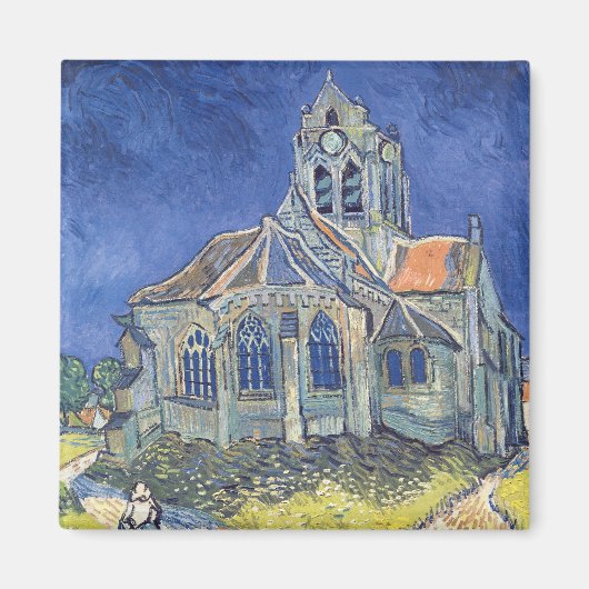 Vincent van Gogh | De kerk van Auvers-sur-Oise Magneet (Voorkant)