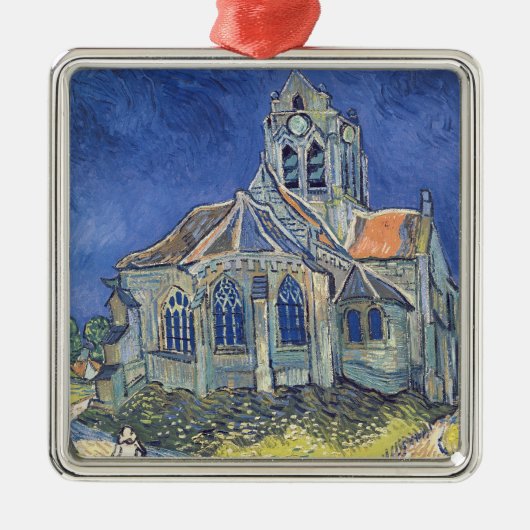 Vincent van Gogh | De kerk van Auvers-sur-Oise Metalen Ornament (Voorkant)