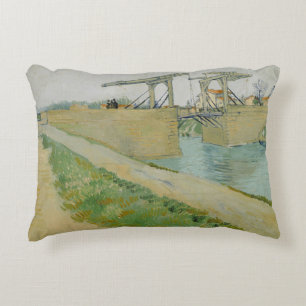 Vincent van Gogh - De Langlois-brug Decoratief Kussen