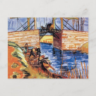 Vincent van Gogh - de Langlois-brug in Arles Briefkaart