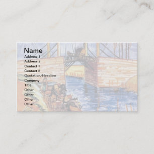 Vincent Van Gogh - De Langloisbrug bij Arles Visitekaartje