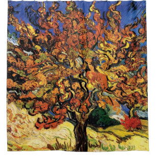 Vincent Van Gogh - De Moerbeiboom Kunstschilderij Douchegordijn