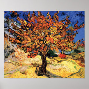 Vincent Van Gogh - De Moerbeiboom Kunstschilderij Poster