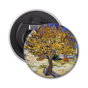 Vincent van Gogh - De Mulberry-boom Button Flesopener