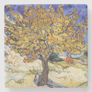 Vincent van Gogh - De Mulberry-boom Stenen Onderzetter